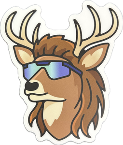 Cool Deer Sticker - Lighten Up Shop