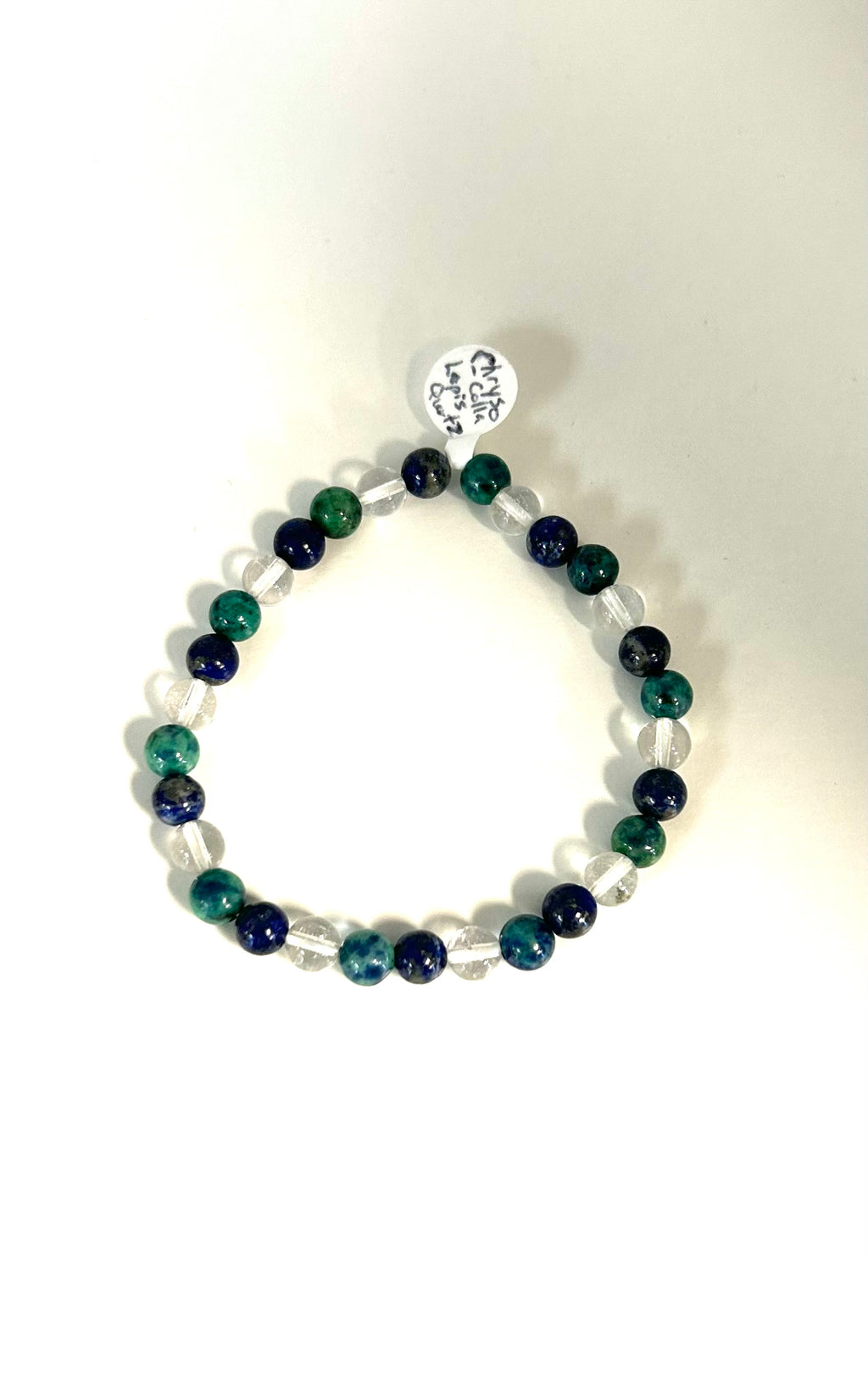 Chrysocolla, Lapis Lazuli, Quartz Bracelet - Lighten Up Shop