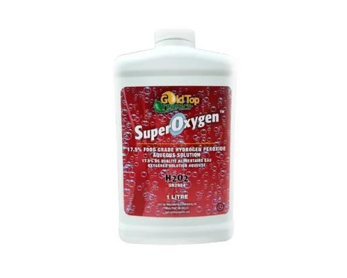 Gold Top Organics 17.5% Food Grade Hydrogen Peroxide 1L - Lighten Up Shop