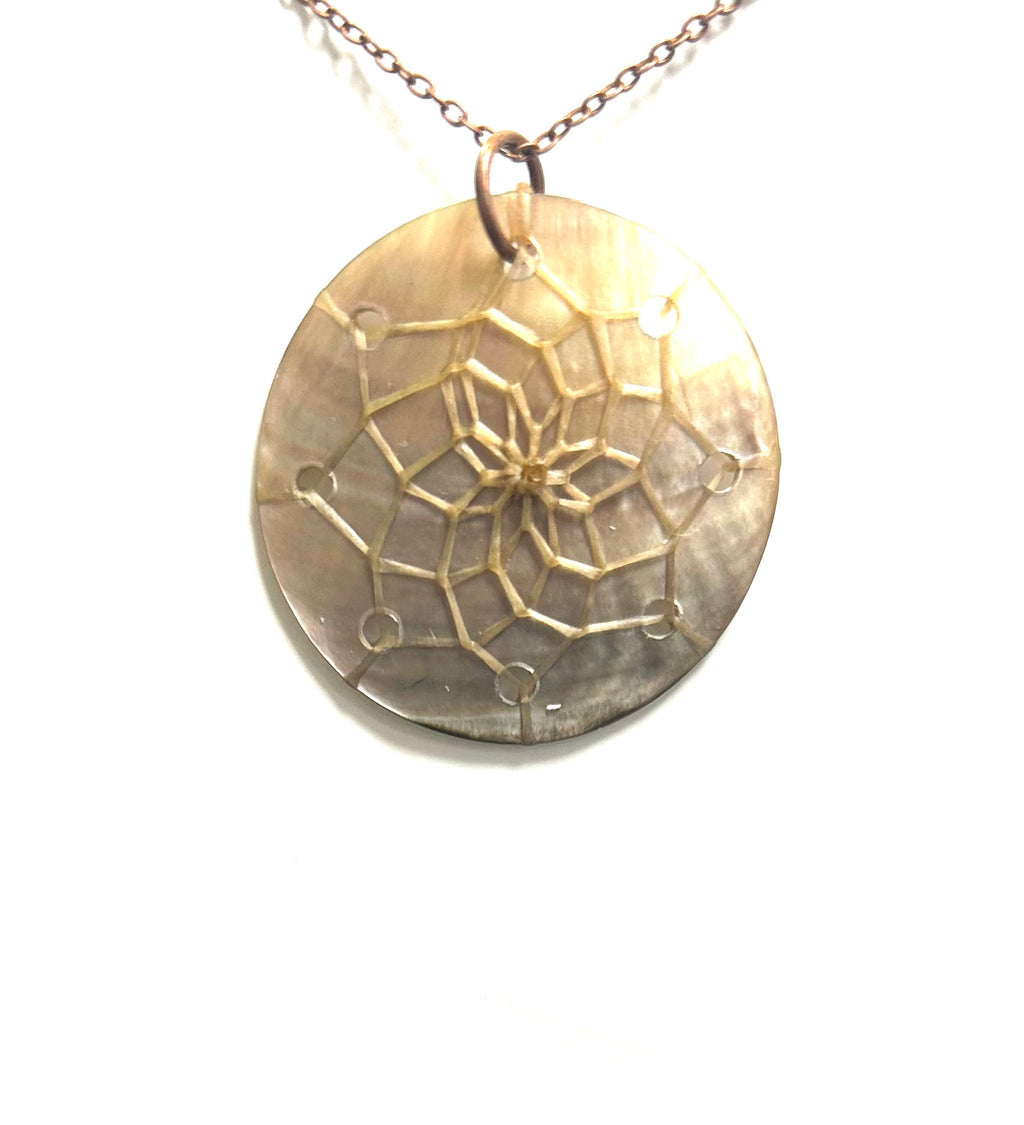 Black Lip Mother of Pearl Necklace - Lighten Up Shop