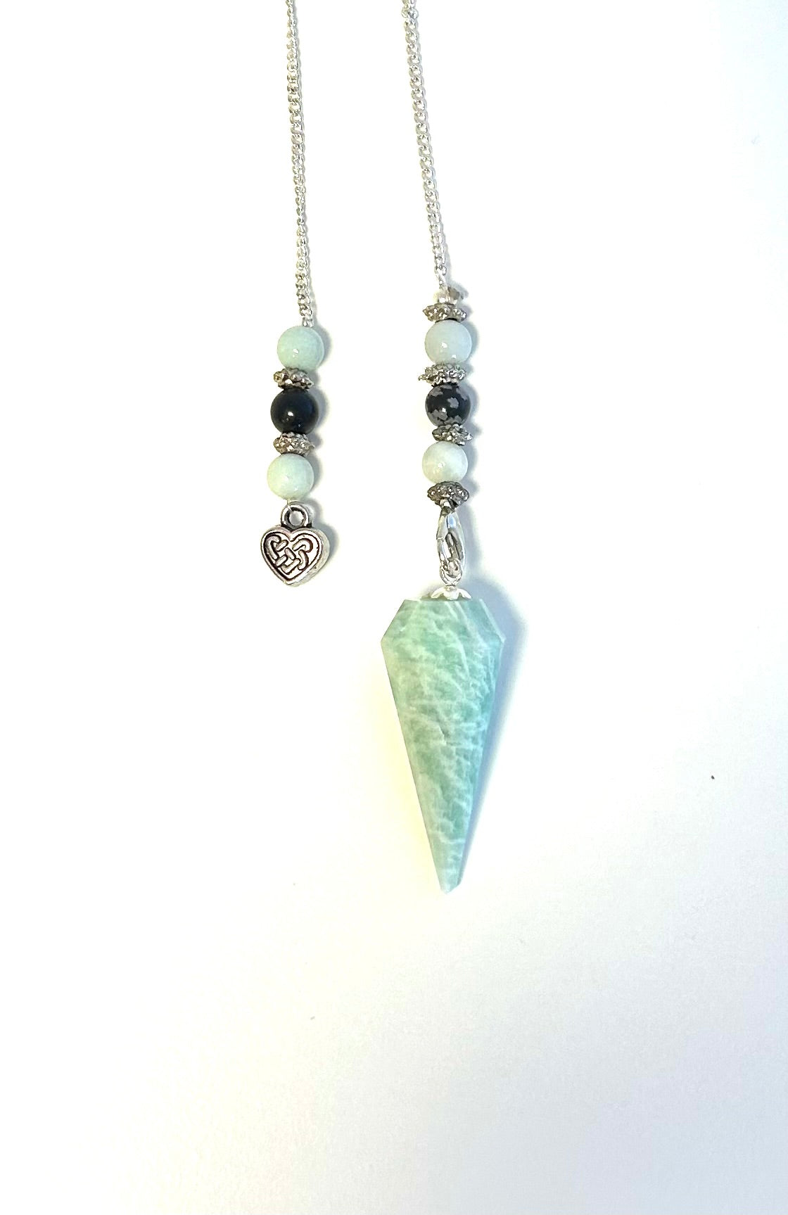 Amazonite Heart Pendulum - Lighten Up Shop