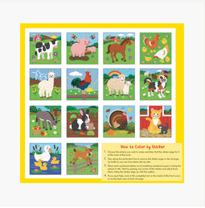 My First Color By Sticker - Farm Animals - Lighten Up Shop