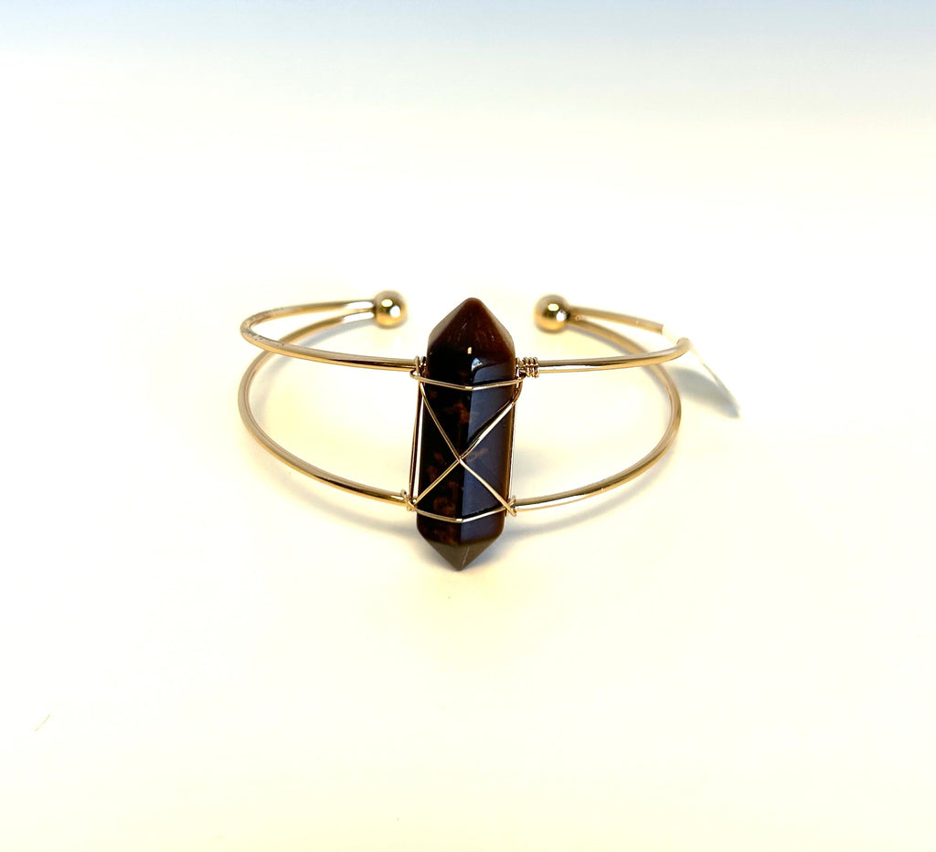 Tiger’s Eye Double Point Adjustable Bracelet - Lighten Up Shop