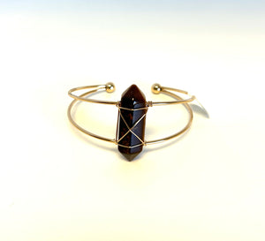 Tiger’s Eye Double Point Adjustable Bracelet - Lighten Up Shop