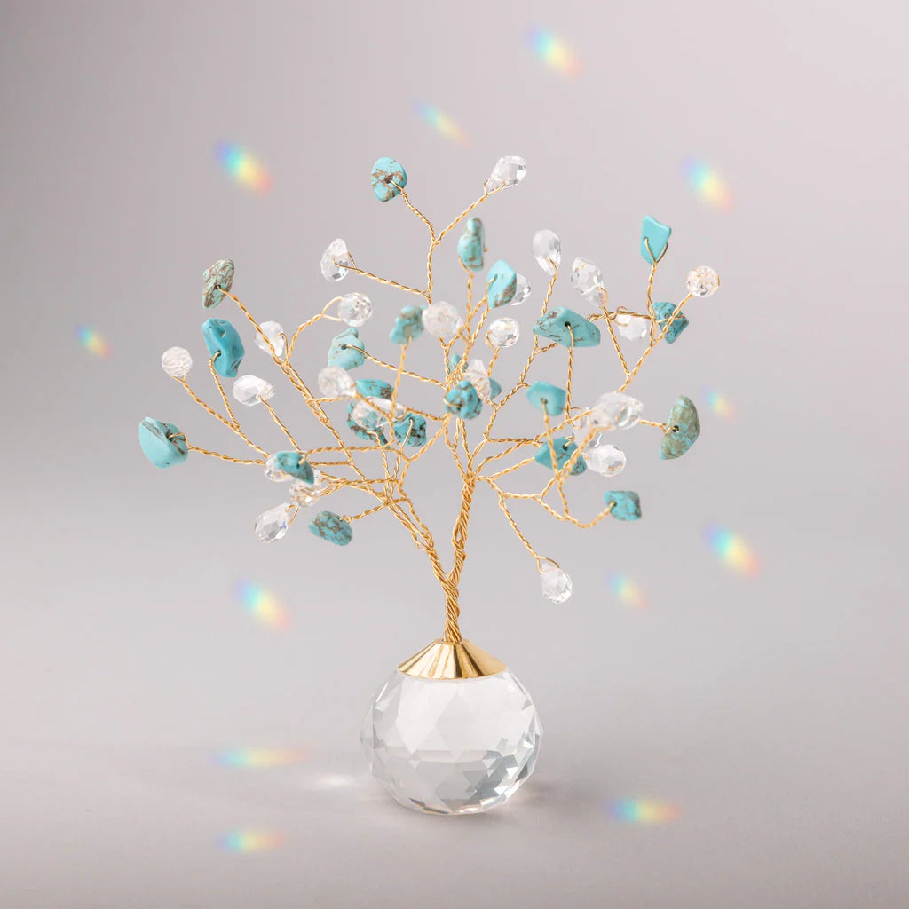 Tree of Life Suncatcher Freestanding - Turquoise/Tranquility - Lighten Up Shop