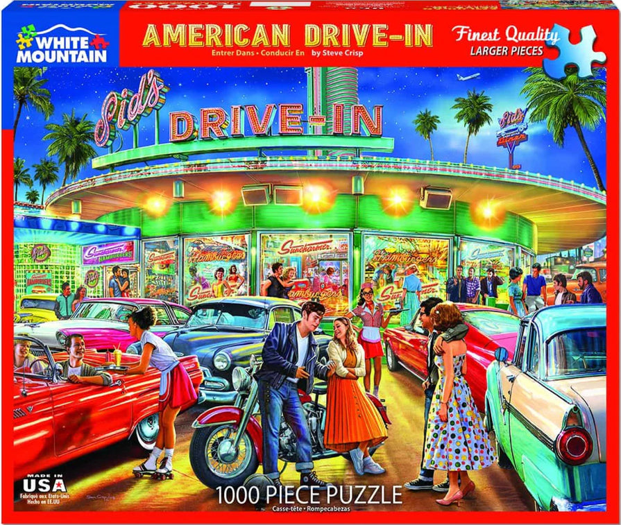 American Drive-In Puzzle 1000pc - Lighten Up Shop