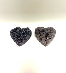 Grape Agate Heart 1.75” - Lighten Up Shop
