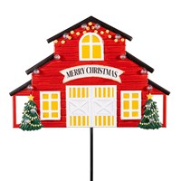 Holiday Barn Solar Garden Stake 36” - Lighten Up Shop