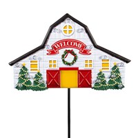 Holiday Barn Solar Garden Stake 36” - Lighten Up Shop