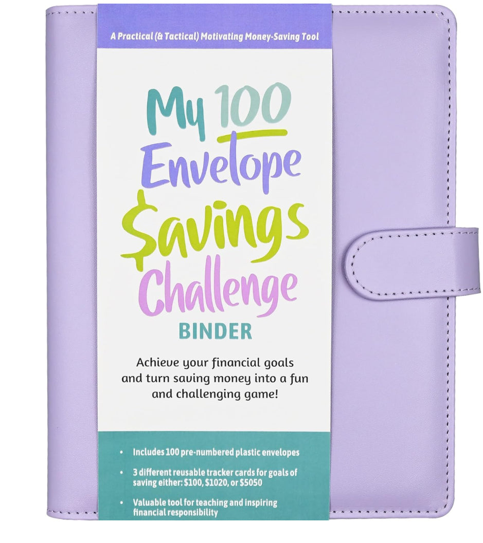 My 100 Envelope Savings Challenge Binder - Lighten Up Shop