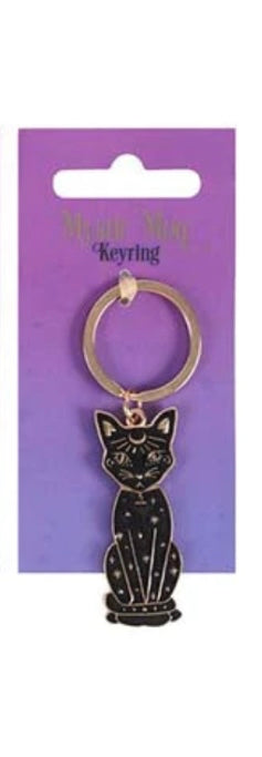 Black Cat Keychain - Lighten Up Shop