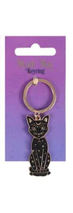 Black Cat Keychain - Lighten Up Shop