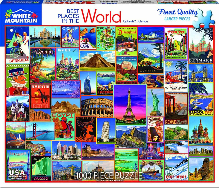 Best Places In The World Puzzle 1000pc - Lighten Up Shop