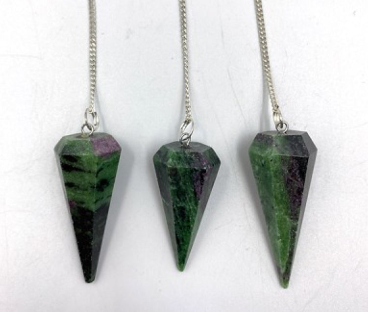 Ruby Zoisite Pendulum - Lighten Up Shop