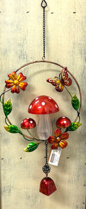 Mushroom Solar Bell Chime - Lighten Up Shop