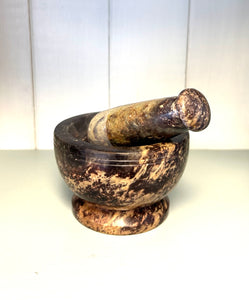 Mortar and Pestle Soapstone 4” - Lighten Up Shop