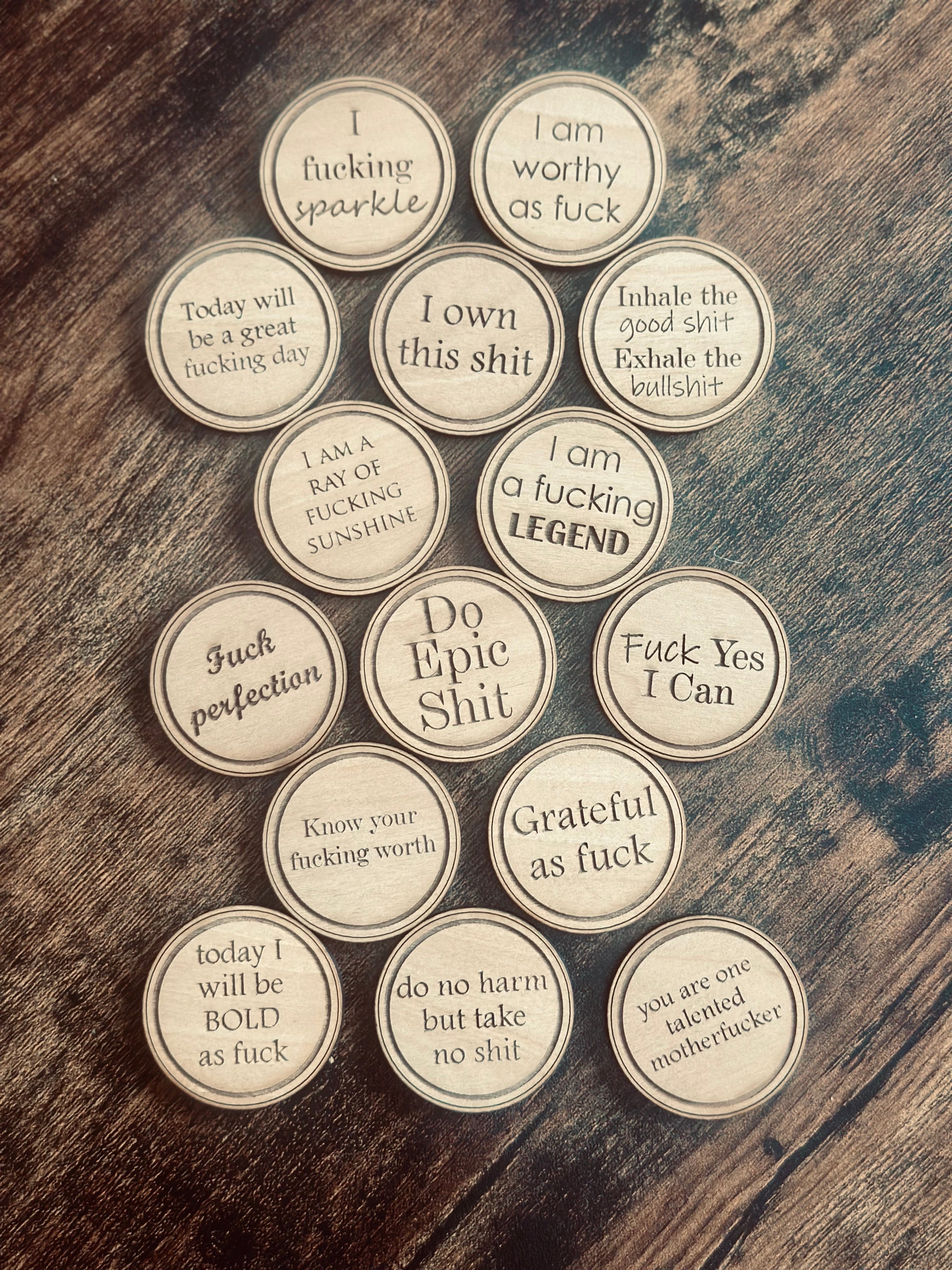 Sweary Tokens of Affirmation - Lighten Up Shop