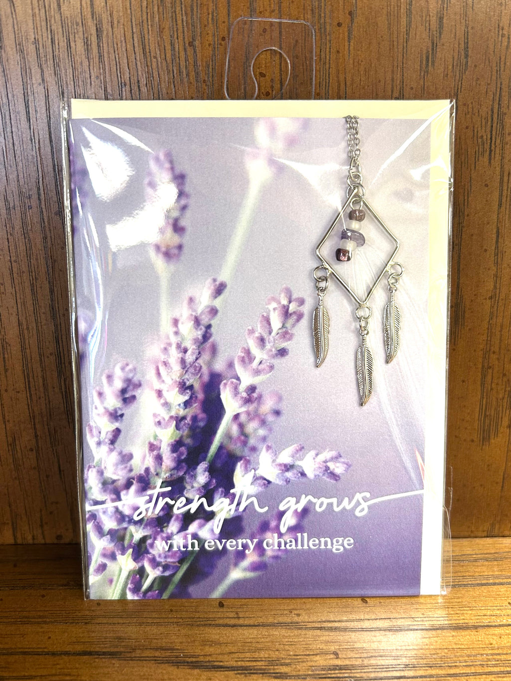 Greeting Card With Necklace - Strength Grows - Lighten Up Shop