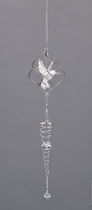 Stainless Steel Hummingbird Spinner Suncatcher - Lighten Up Shop