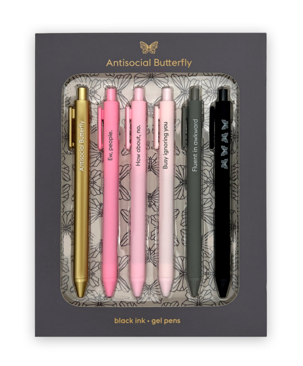 Quotable Gel Pen Set - Lighten Up Shop