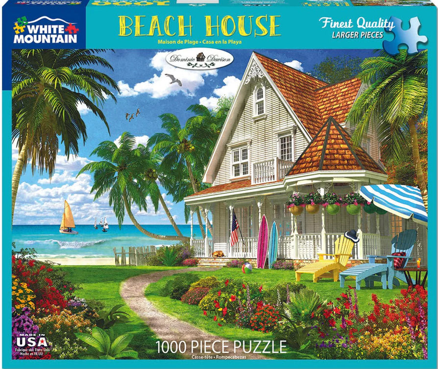 Beach House Puzzle 1000pc - Lighten Up Shop