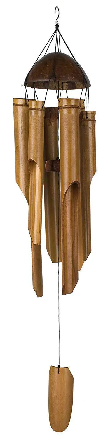 Half Coconut Bamboo Windchimes - Lighten Up Shop