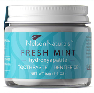Nelson Naturals Hydroxyapatite Toothpaste - Fresh Mint 93g - Lighten Up Shop