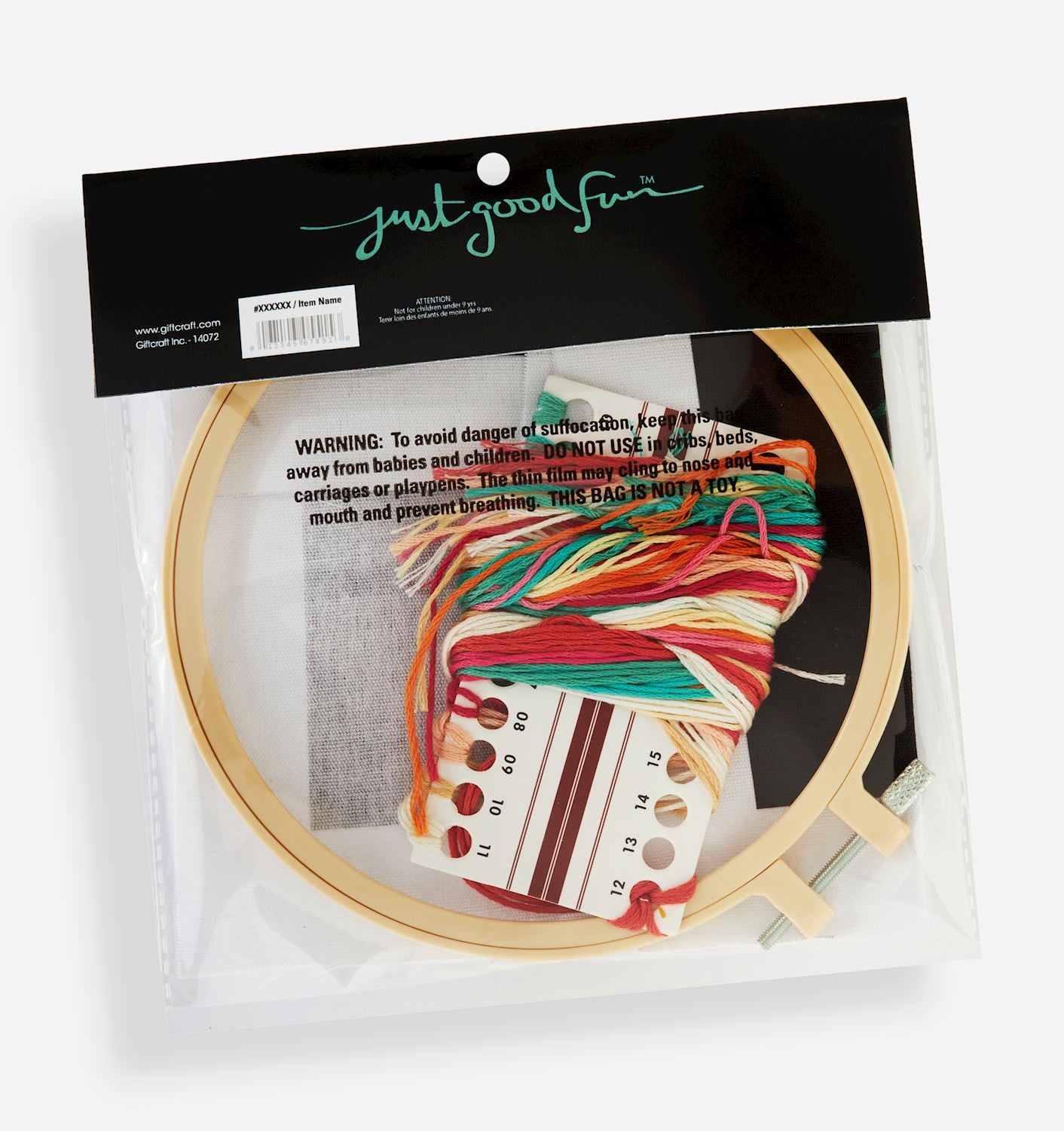 Crafty You Embroidery Kit - Mushrooms 6” - Lighten Up Shop