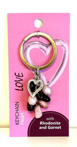 Love Crystal Keychain - Lighten Up Shop