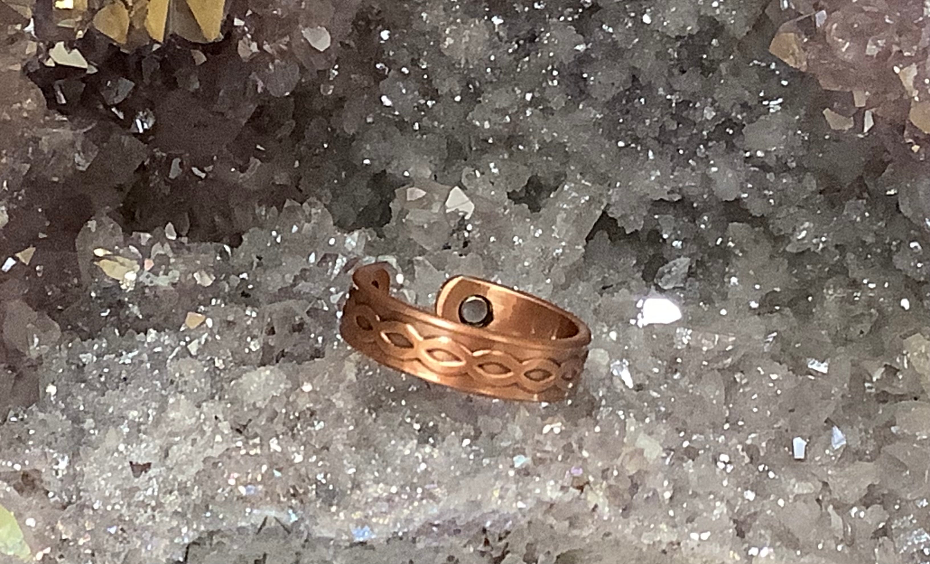 Copper Ring Infinity Wave (Magnetic) - Lighten Up Shop