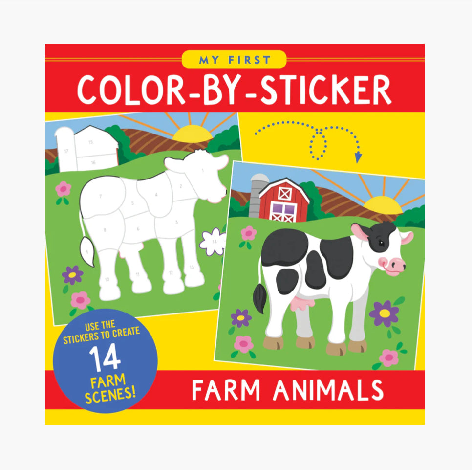 My First Color By Sticker - Farm Animals - Lighten Up Shop