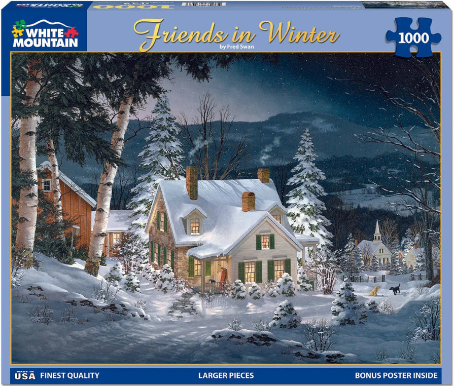 Friends In Winter Puzzle 1000pc - Lighten Up Shop