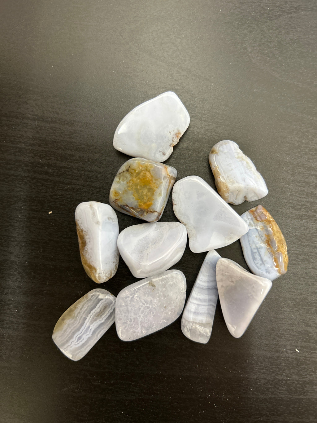 Blue Lace Agate Loose Tumbled (Per Piece) - Lighten Up Shop