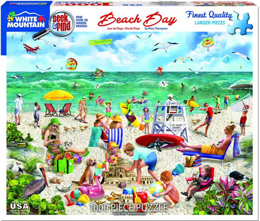 Beach Day Puzzle 1000pc - Lighten Up Shop