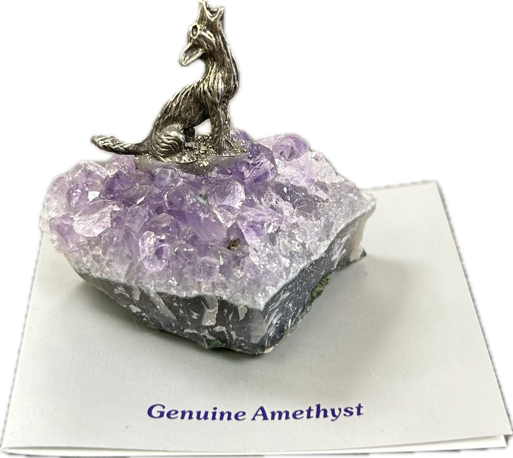 Wolf On Amethyst