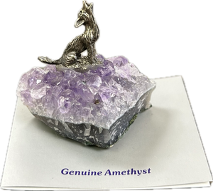Wolf On Amethyst