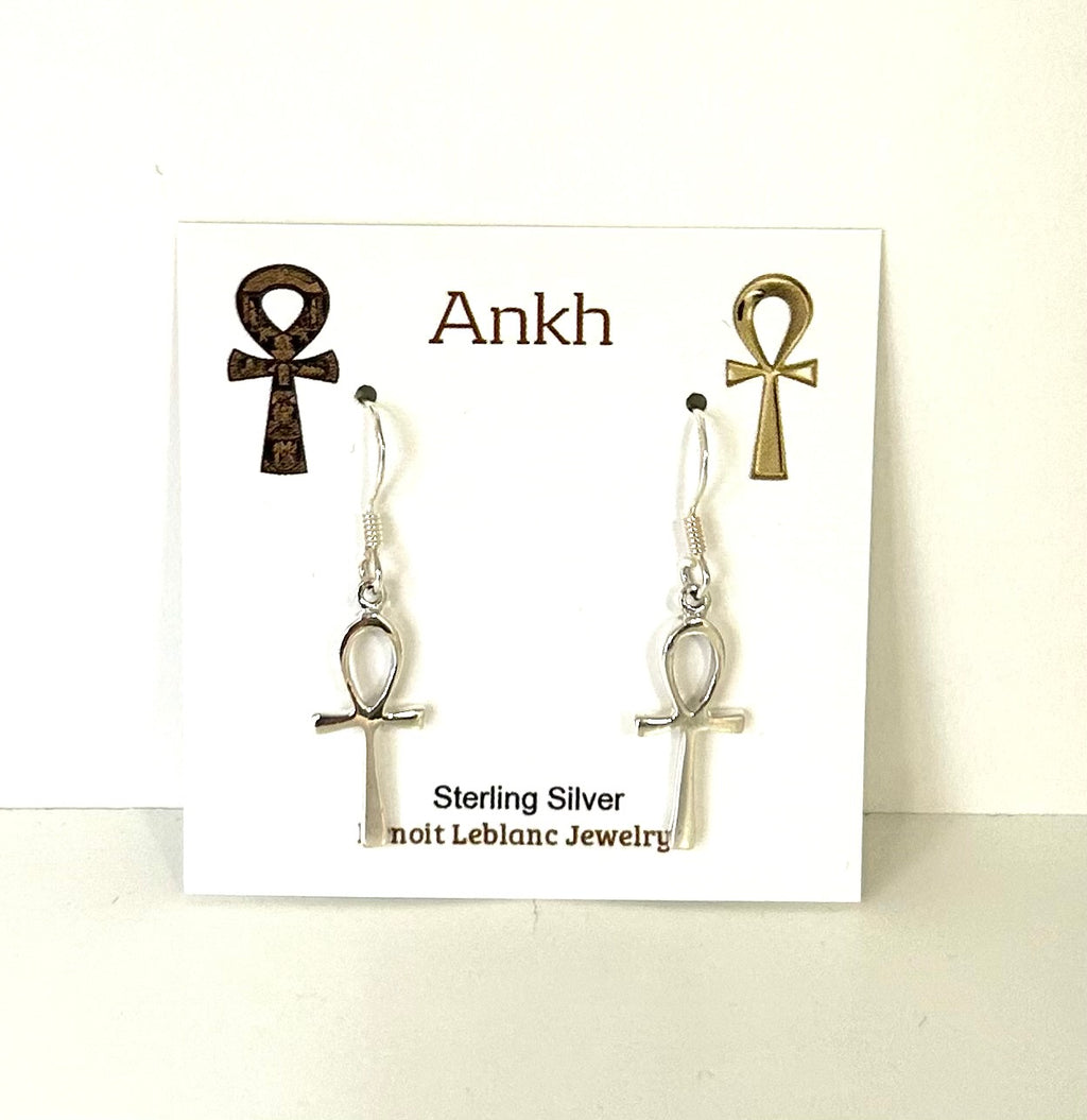 Ankh Drop Earrings - Lighten Up Shop