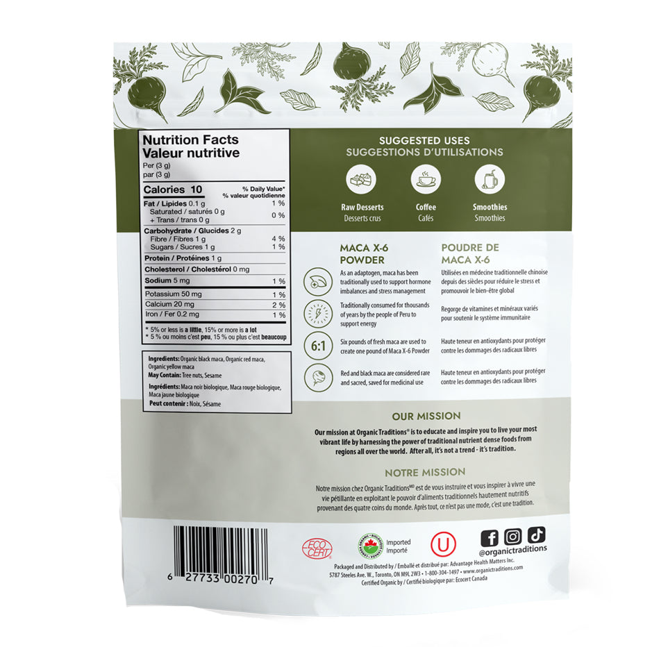 Organic Traditions Maca X-6 Powder 150g