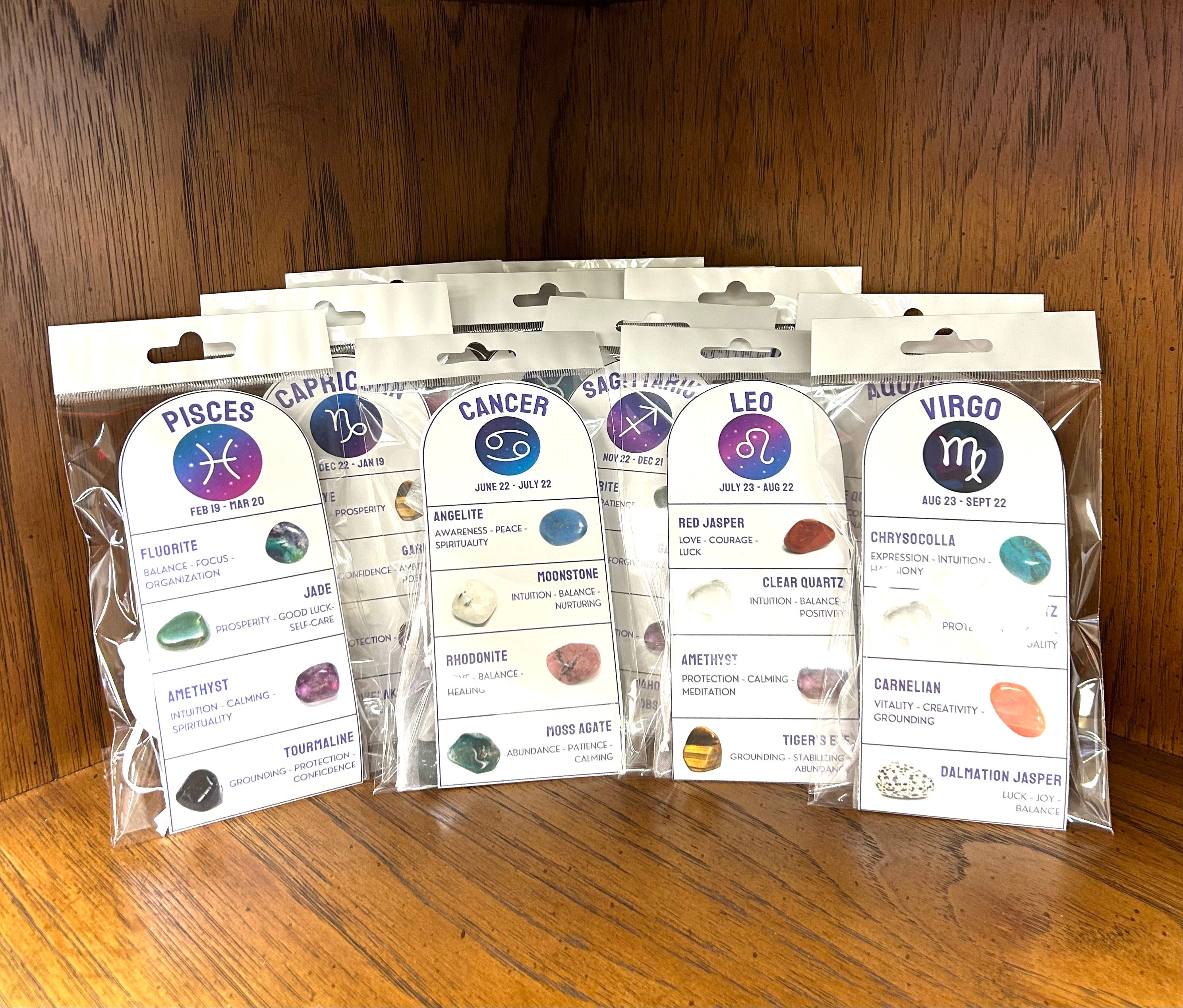 Zodiac Crystal Sets - Lighten Up Shop