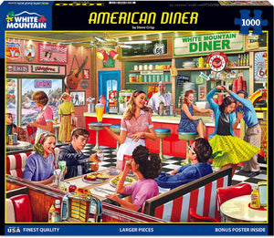 American Diner Puzzle 1000pc - Lighten Up Shop