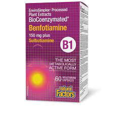 BioCoenzymated Benfotiamine B1 30 Capsules - Lighten Up Shop