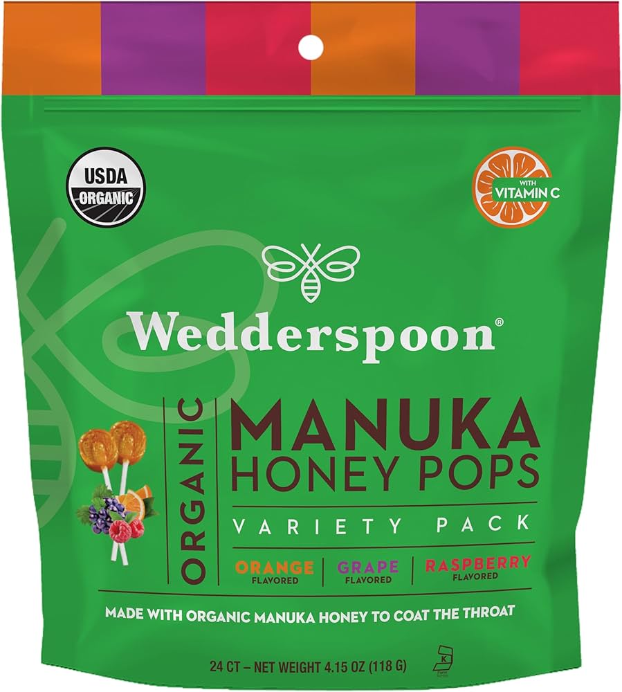 Wedderspoon Organic Manuka Honey Pops - Lighten Up Shop