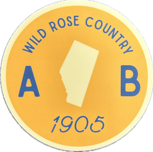 Wild Rose Country 1905 Sticker - Lighten Up Shop