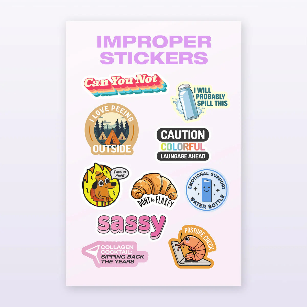 Bottle/Mug Sticker Pack - Lighten Up Shop