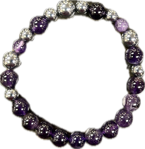 Terahertz & Amethyst Bracelet - Lighten Up Shop