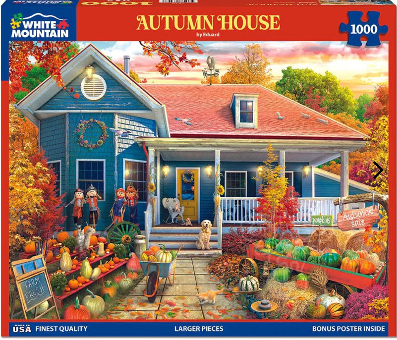 Autumn House Puzzle 1000pc - Lighten Up Shop