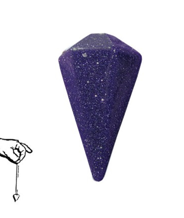 Blue Goldstone Pendulum - Lighten Up Shop