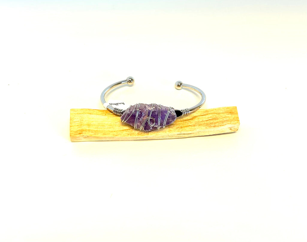 Amethyst Adjustable Bracelet - Lighten Up Shop