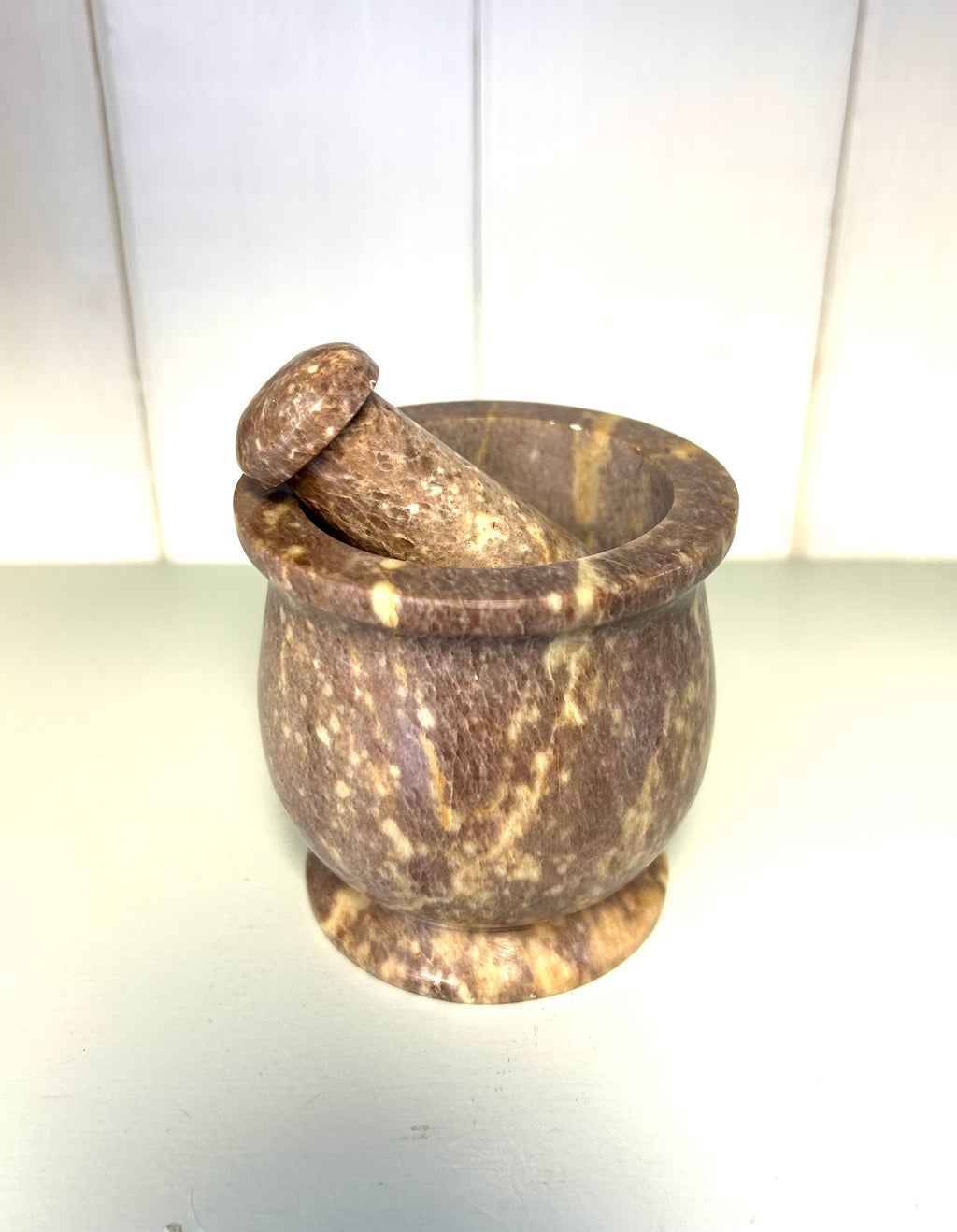 Mortar and Pestle Soapstone 3” - Lighten Up Shop