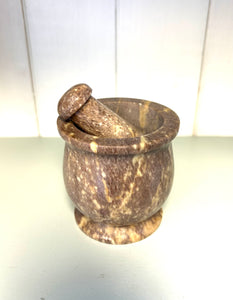 Mortar and Pestle Soapstone 3” - Lighten Up Shop